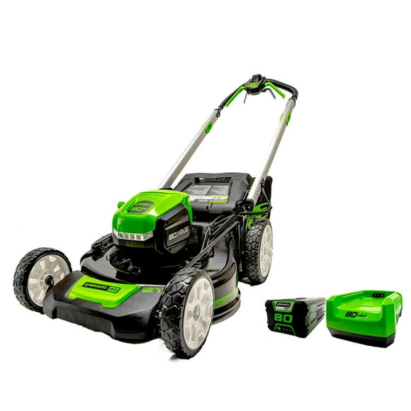 Greenworks 80V 21" Self-Propelled Lawn Mower, 4.0Ah Battery and Charger Included