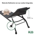 thumbnail image 4 of Camastro para Exterior Jardín Playa o Terraza de Textileno con Respaldo Reclinable gris, 4 of 7