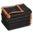 thumbnail image 4 of HomGarden 12 Pack Heavy Duty Padded Moving Packing Blankets 72 x 40 inch (13.5lb/dz), Dual-Sided Stitched Professional Quilted Shipping Furniture Pads, Black, 4 of 10