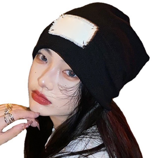 Coofit Tuque Décontractée Chaude Tricotée Simple Tuque Décontractée Chapeau Ample pour Femmes