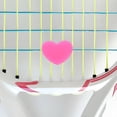 thumbnail image 3 of Minkissy Heart Shape Tennis Dampener Silicone Accessories for Rackets 6Pcs Red and Rosy, 3 of 7
