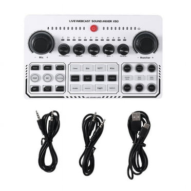 X50 Professional Recording Studio Sound Cards USB Sound Card Live Broadcast Audio G13538