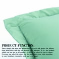 thumbnail image 3 of Ntbay 2 Pack Double Brushed Microfiber Queen Pillow Shams with 2" Flange, Wrinkle, Fade, Stain Resistant Sham, 20"x30", Mint Green, 3 of 5