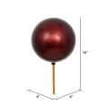 thumbnail image 2 of Vickerman 18" Burgundy Ball Ornament Christmas Pick, 6 per Bag, 2 of 2
