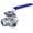 T-Type, variant on WOG200 3-Way 304 Stainless Steel Ball Valve T-Type 1/2" NPT FPT SS304 SUS304