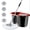 Black, variant on 360° Spin Mop Bucket System with Wringer, 4 Microfiber Replacement Mop Heads, Stainless Steel Bucket, Household Floor Cleaning Kit