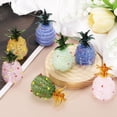 thumbnail image 4 of Figurita de Piña de Cristal Uxcell, 1.6" Adorno de Fruta de Vidrio Artificial, Pisapapeles de Cristal Mini, Adornos Coleccionables de Vidrio para Decoración de Centro de Hogar y Oficina, Rosa Verde, 4 of 7