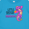 thumbnail image 4 of Inktastic Little Sister Cute Purple Dragon Girls Baby T-Shirt, 4 of 5