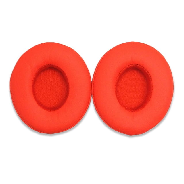 Seitruly 1 par de almohadillas de cuero para auriculares, almohadillas para los oídos, cancelación de ruido, accesorios de malla para juegos, repuesto Relojes inteligentes Naranja