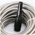 thumbnail image 4 of Watering Hose with Sturdy Stainless Steel Outer Layer Silver Garden Hose for Yard Cleaning, 4 of 8