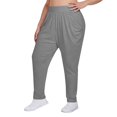 thumbnail image 3 of Plus Size Women's Wide Leg Sweatpants Athletic Yoga Pants with Pockets, 3 of 5
