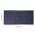thumbnail image 2 of Raindrops Cotton Denim Half Waist Apron with Multiple Pockets for Restaurant Servers and Kitchen Use, 2 of 7