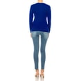 thumbnail image 4 of Women's Long Sleeve Button Down Crewneck Sweater Knit Cardigan, 4 of 4