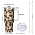 thumbnail image 2 of Leopard Print 40oz Tumbler– Stainless Steel Insulated Tumbler with Handle and Straw, Large Capacity Travel Cup for Hot & Cold Drinks, 2 of 6