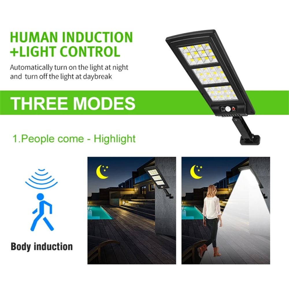 200W Solar Street Light Motion Sensor, Dusk to Dawn Solar Flood Lights Outdoor, IP65 Waterproof Solar Security Lights, LED Solar Lights for Outside Garden Yard Path Parking Lot
