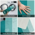 thumbnail image 4 of Front Door Mat Indoor Outdoor Outside Entrance - 16*24in Washable Teal Color Thin Bathroom Rugs Fit Under Door, Bath Rugs for Bathroom, Kitchen Rugs Mats for Floor, 4 of 6