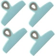 thumbnail image 1 of Cook with Color Set of Four Large Heavy Duty Bag Clips, 5" Chip Bag Clips, Large Food Clips for Food Storage with Air Tight Seal Grip for Bread Bags, Snack Bags and Food Bags - (Teal), 1 of 4