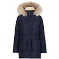 thumbnail image 1 of Chaqueta acolchada Tommy Hilfiger para niñas, anorak azul marino 6X con capucha, 1 of 5