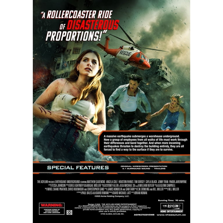 Earthquake Underground (DVD) Greenfield Media 1, Action - Walmart.com