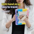 thumbnail image 7 of 3in1 Rotating Stand Case for Samsung Galaxy Tab S7+/Tab S8+ 12.4 inch with Hand/Shoulder Strap, Shockproof Rugged, Black, 7 of 7