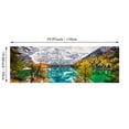 thumbnail image 5 of 1pc Canvas Painting, Lake Forest Mountain Scenery Painting, Wall Art Decor, For Living Room, Bedroom, No Frame, 19.68*59.05inch, 5 of 5