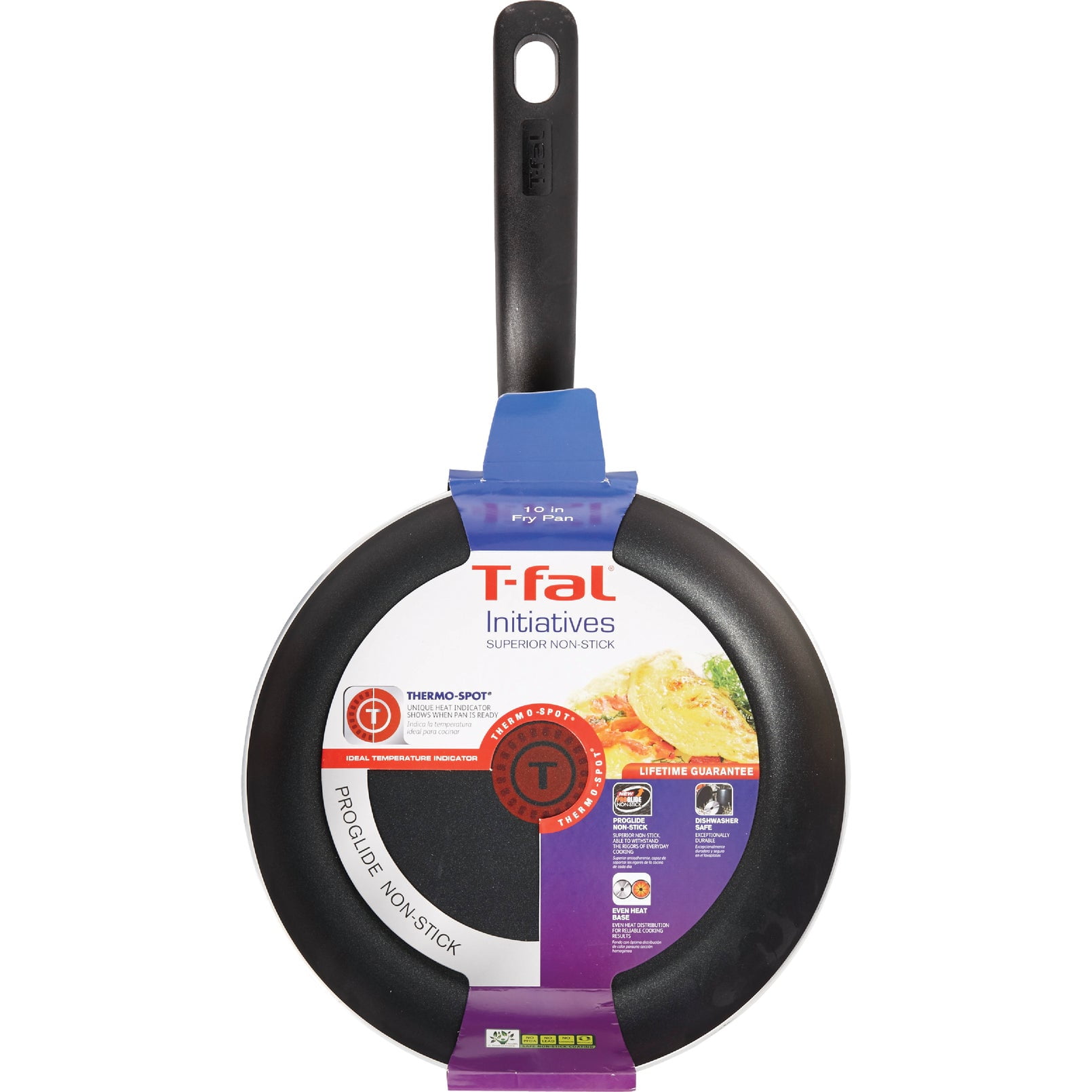 T-fal Initiatives Nonstick Cookware, Fry Pan, 10 inch, Black