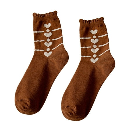 

Women Winter Warm Sock Striped Lightweight Cotton Socks