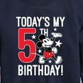 thumbnail image 3 of Mickey & Friends - Today's My 5th Birthday - Toddler And Youth Crewneck Fleece Sweatshirt, 3 of 5