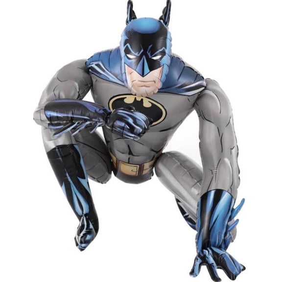 Bat Superhero Airwalker Balloons Foil Birthday Party Decoration 1 Count 26 Inch