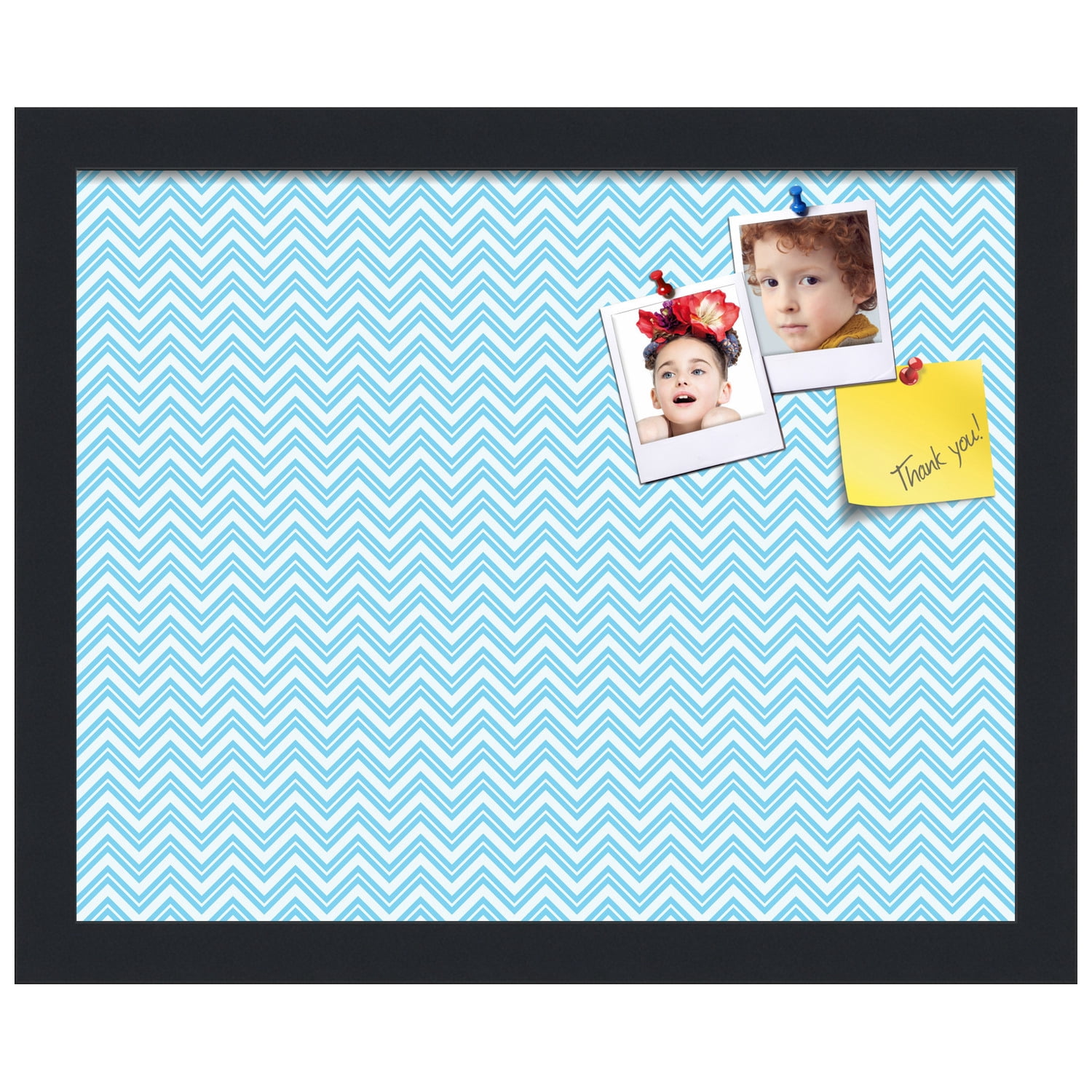 PinPix ArtToFrames 13x10 Custom Cork Bulletin Board    Poster Board Has a Fabric Style Canvas Finish, Framed in Satin Black (PinPix-247)
