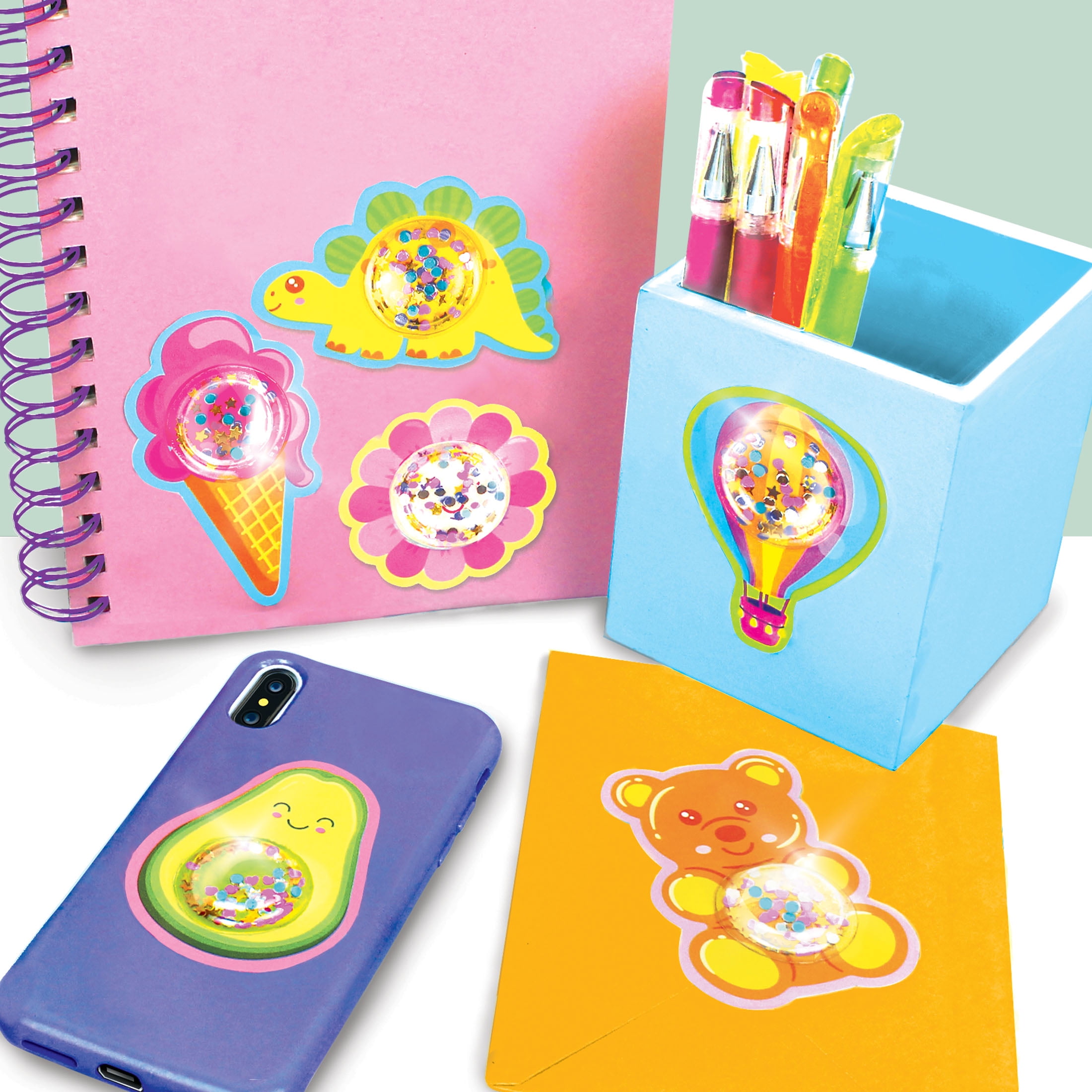 Hello Hobby 3D Bubble Shaker Sticker Maker Kit for Kids