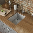 thumbnail image 3 of Ruvati RVH7111 16 in. Undermount 16 Gauge Zero Radius Bar Prep Sink Stainless Steel Single Bowl, 3 of 5