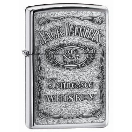 Zippo Jack Daniel's Tennessee Whiskey Emblem Pocket Lighter, High Polish
