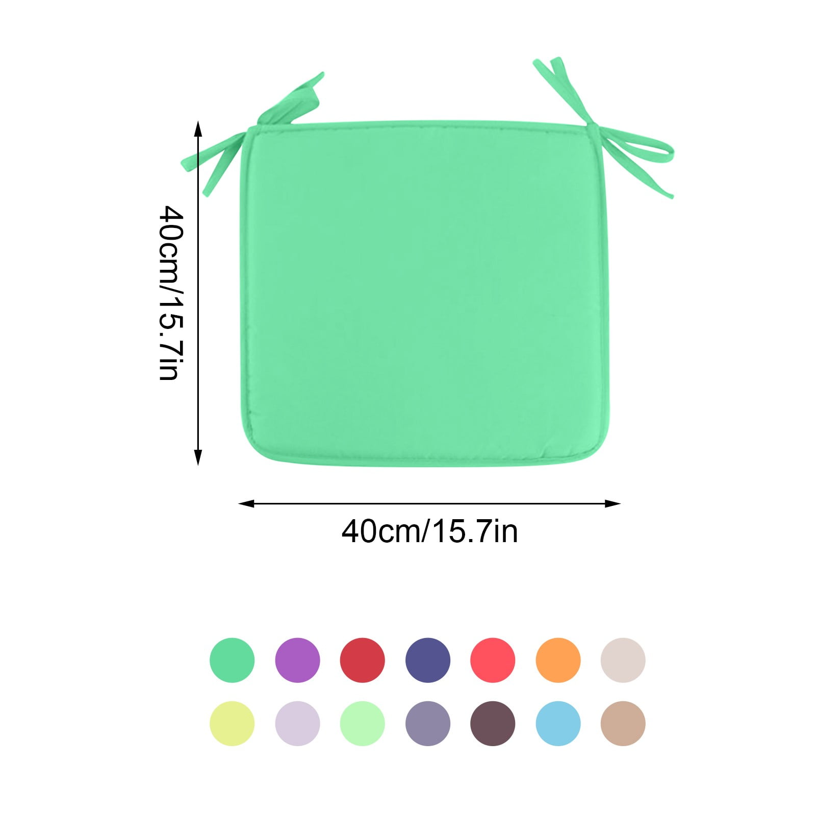 Fdelink Cushion Square Strap Garden Chair Pads Seat Cushion for Outdoor Bistros Stool Patio Dining Room Coffee