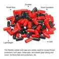 thumbnail image 4 of Unique Bargains 100pcs Rubber End Caps Cover Assortment 5.5mm Screw Thread Protector for Screw Bolt Black Red, 4 of 5
