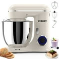 thumbnail image 1 of CEBORY 3-IN-1 Stand Mixer, 6.5 QT Tilt-Head 10-Speed Food Mixer, Kitchen Electric Mixer with Dough Hook, Beater, Whisk, Bowl for Most Home Cooks, 1 of 6