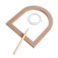 thumbnail image 3 of FRCOLOR Embroidery Hoop 1 Set Embroidery Wooden Embroidery Frame Cross Stitch Display Rack,8.46"X7.48"X0.59", 3 of 5