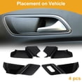 thumbnail image 3 of Cubierta de Tazón de Mango de Puerta Interior para Mazda CX60 2022-2024 Marco de Decoración del Mango de la Puerta Interior Frontal Izquierdo Frontal Derecho Negro 4 Pcs, 3 of 6