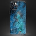 thumbnail image 4 of DesignSkinz Blue and Teal Painted Universe Full-Body Skin Decal Wrap Cover for iPhone SE, 4 of 9
