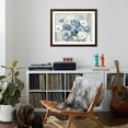 thumbnail image 4 of Art.com Blue Winter Florals Art Print by Asia Jensen, Brown Frame Wall Art, 40" x 32", 4 of 5