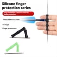 thumbnail image 3 of 15 Juegos de Protectores de Dedos de Silicona para , Protectores de Dedos para Tiro con , Sin Protector de Dedos, Color Negro, 3 of 7