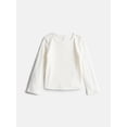 thumbnail image 3 of Wonder Nation Toddler Girls Bow Front Dress and Ribbed Tee, 2 Piece, Sizes 12M-5T, 3 of 3