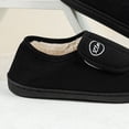 thumbnail image 3 of Zapatos para Sin Cordones Casa Hombres Gamuza Antideslizante Cómodo Cálido Felpa Interior/Exterior Pies Diabéticos Hinchados, 3 of 8