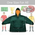 thumbnail image 5 of Tirrinia Oversized Blanket Hoodie, Wearable Fluffy Sherpa Blanket, Reversible Cozy Sweatshirt Blanket Gift for Adult Women Men boyfriend husband, 5 of 5