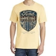 thumbnail image 2 of Wild Bobby, Vintage Ford Motors Legendary Power 1983, Cars and Trucks, Garment-Dyed Washed Look Short Sleeve Tees, Banana, X-Large, 2 of 3