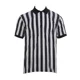 thumbnail image 3 of Camiseta de árbitro de uniforme de fibra de poliéster, accesorios de equipamiento deportivo para baloncesto, fútbol, negro, blanco, manga corta, venta al por mayor, 3 of 5