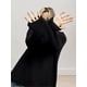thumbnail image 5 of Suéter de Cuello Redondo para Mujer, Suéter de Punto Holgado e Informal de Larga para Otoño e Invierno. Negro L, 5 of 10
