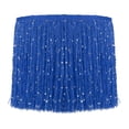 thumbnail image 1 of Uxcell Franges à Sequins, Franges à Pompons pour Couture Bleu Latin 5 Yards x 8 Po, 1 of 7