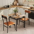 thumbnail image 1 of 3-Piece Kitchen Table Set for 2, Farmhouse Dining Set with Table & Chairs for Small Spaces, 1 of 7