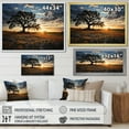thumbnail image 4 of Designart "Sunset Orange Bonnets Field" Blue Bonnets Picture Framed Wall Art Prints, 4 of 5